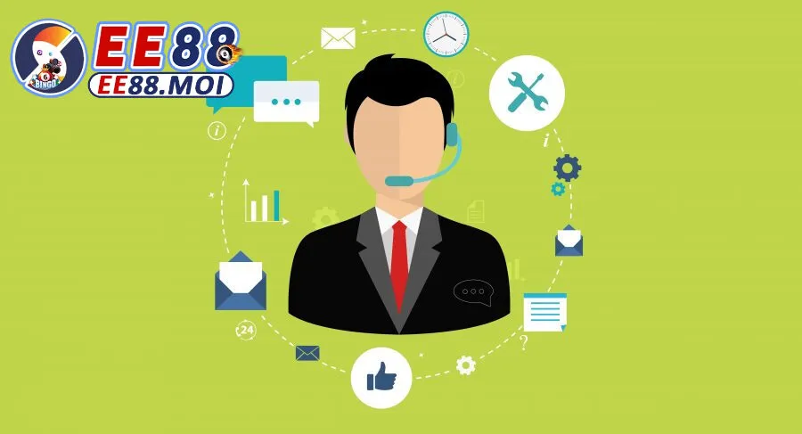Liên Hệ EE88 3 Trao đổi với nhân viên hỗ trợ để giải đáp thắc mắc tại sảnh